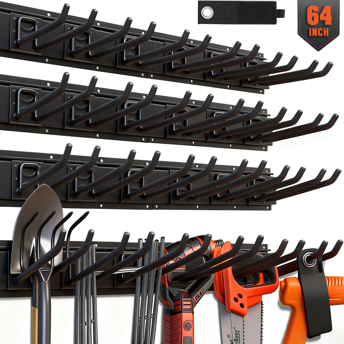 HORUSDY 64-Inch Heavy Duty Garage Organization Rack, 14 - Image 1