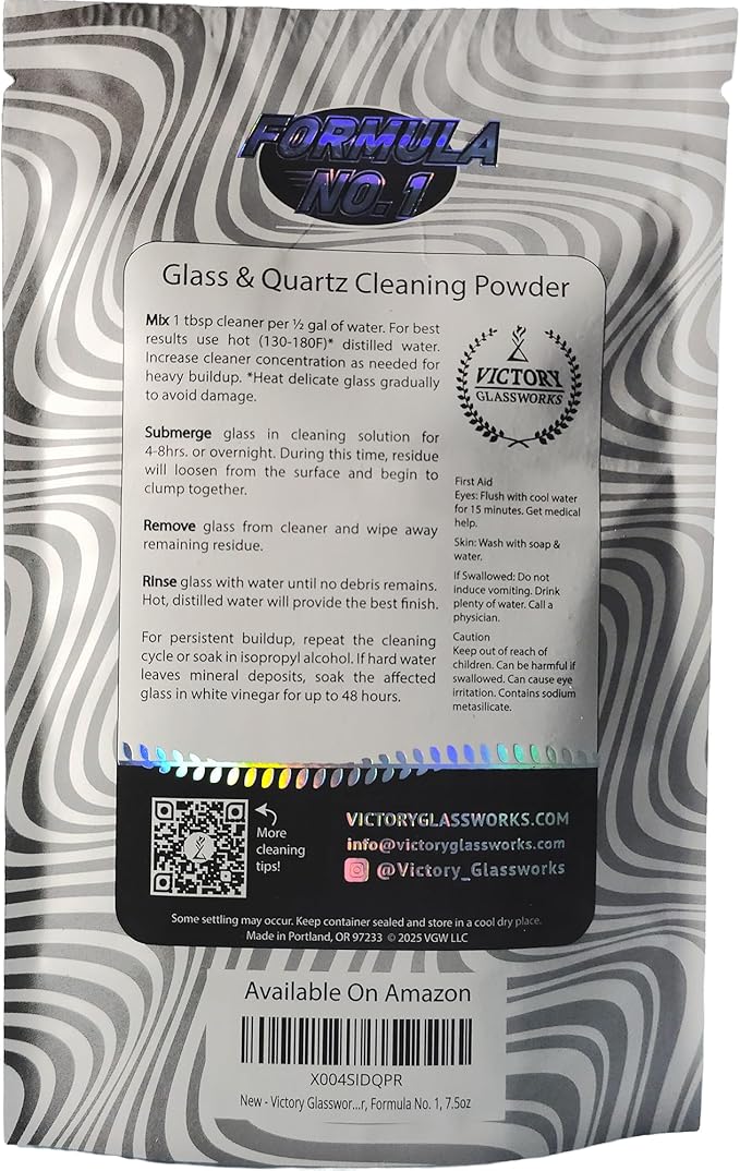 Glass & Quartz Cleaning Powder, Formula No. 1, 7.5oz