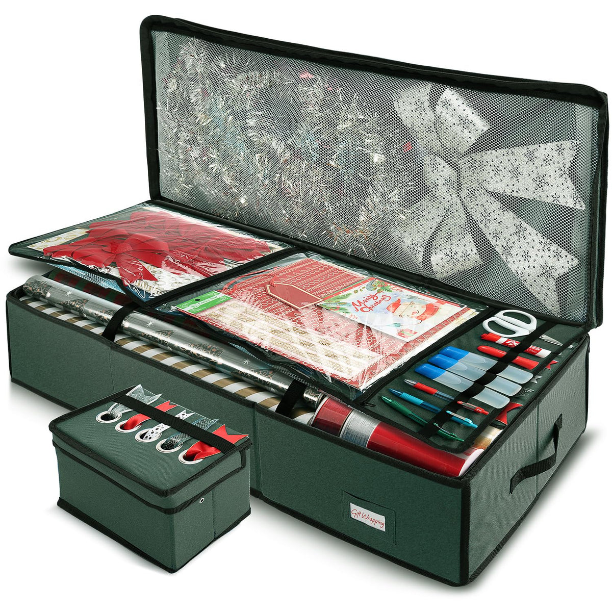 Hearth & Harbor Wrapping Paper Storage Container | Home Organization - Image 1