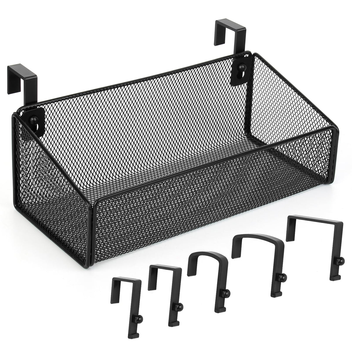 Bedside Caddy Hanging Storage Basket No-Drill – | Home Organization - Image 1