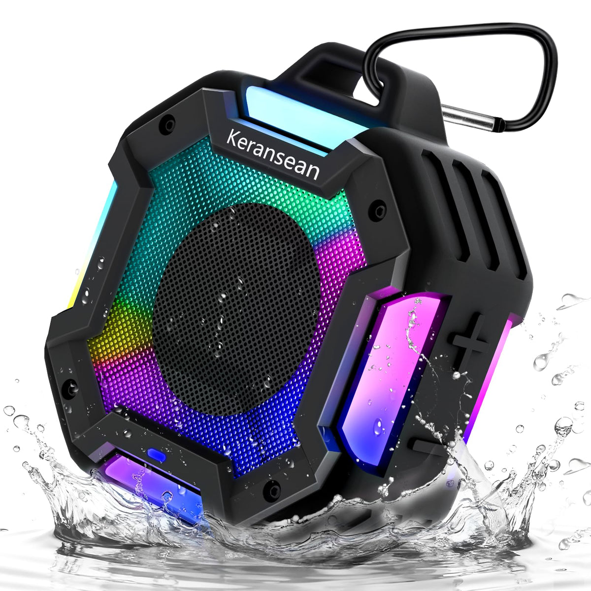Shower Speaker Bluetooth 5.4, IPX7 Waterproof Portable Bluetooth - Image 1