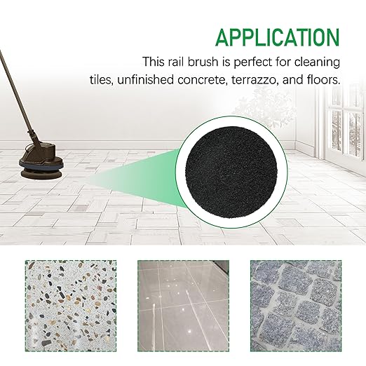12In Floor Scrubber Pads 437.071 437071 for Oreck ORB550MC Orbiter Floor Machine Black（2pcs）