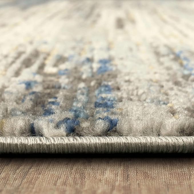 Mohawk Home Nexus Modern Contemporary Abstract Light Gray 7' 10" x 10' Area Rug Perfect for Living Room, Dining Room, Office