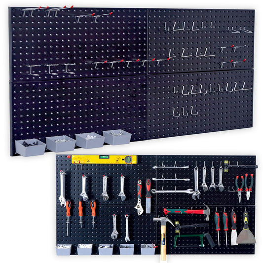 Wallmaster Garage Pegboard Storage Organizer - 48pcs - Image 1