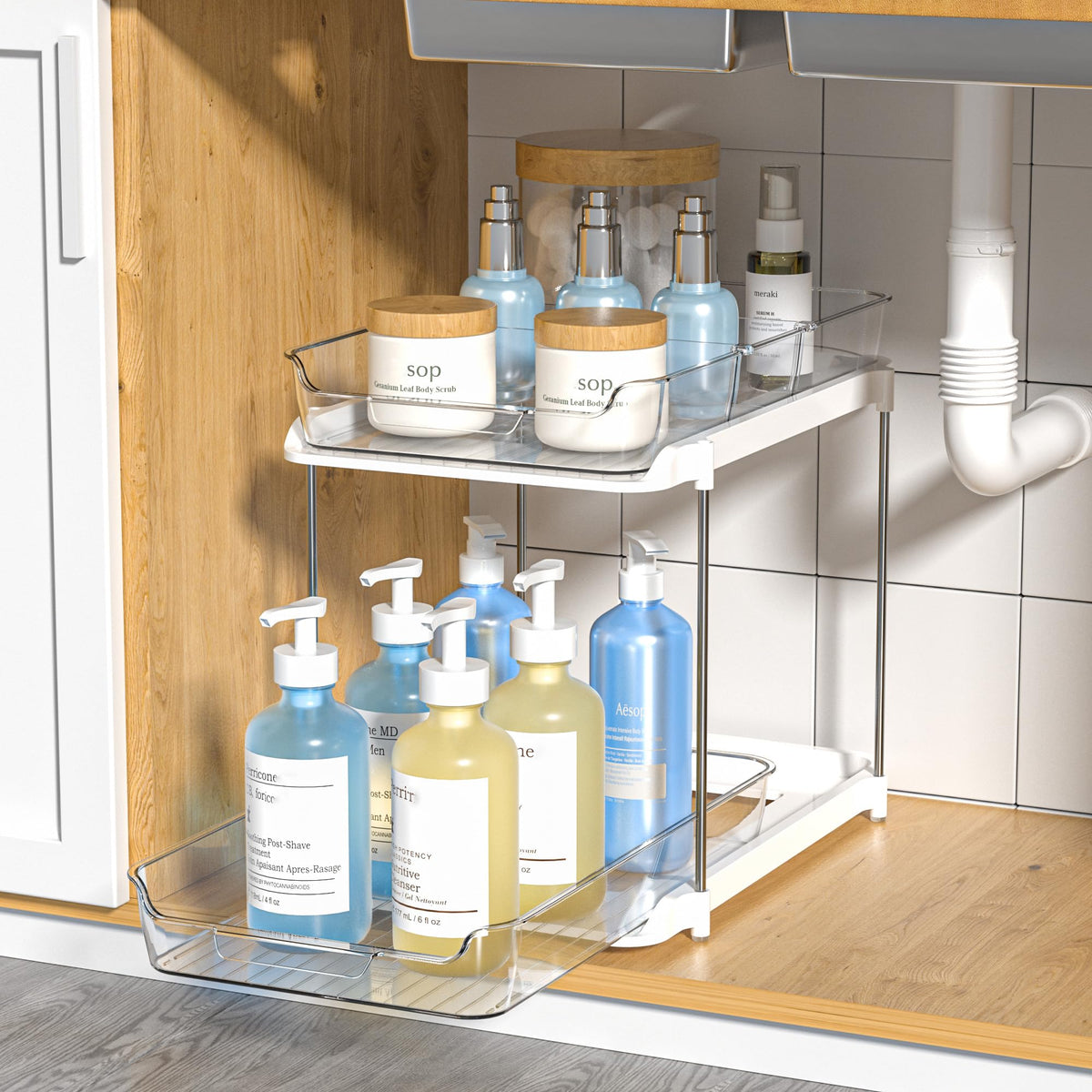 Delamu 2-Tier Multi-Purpose Bathroom Under Sink Orga | All Products - Image 1