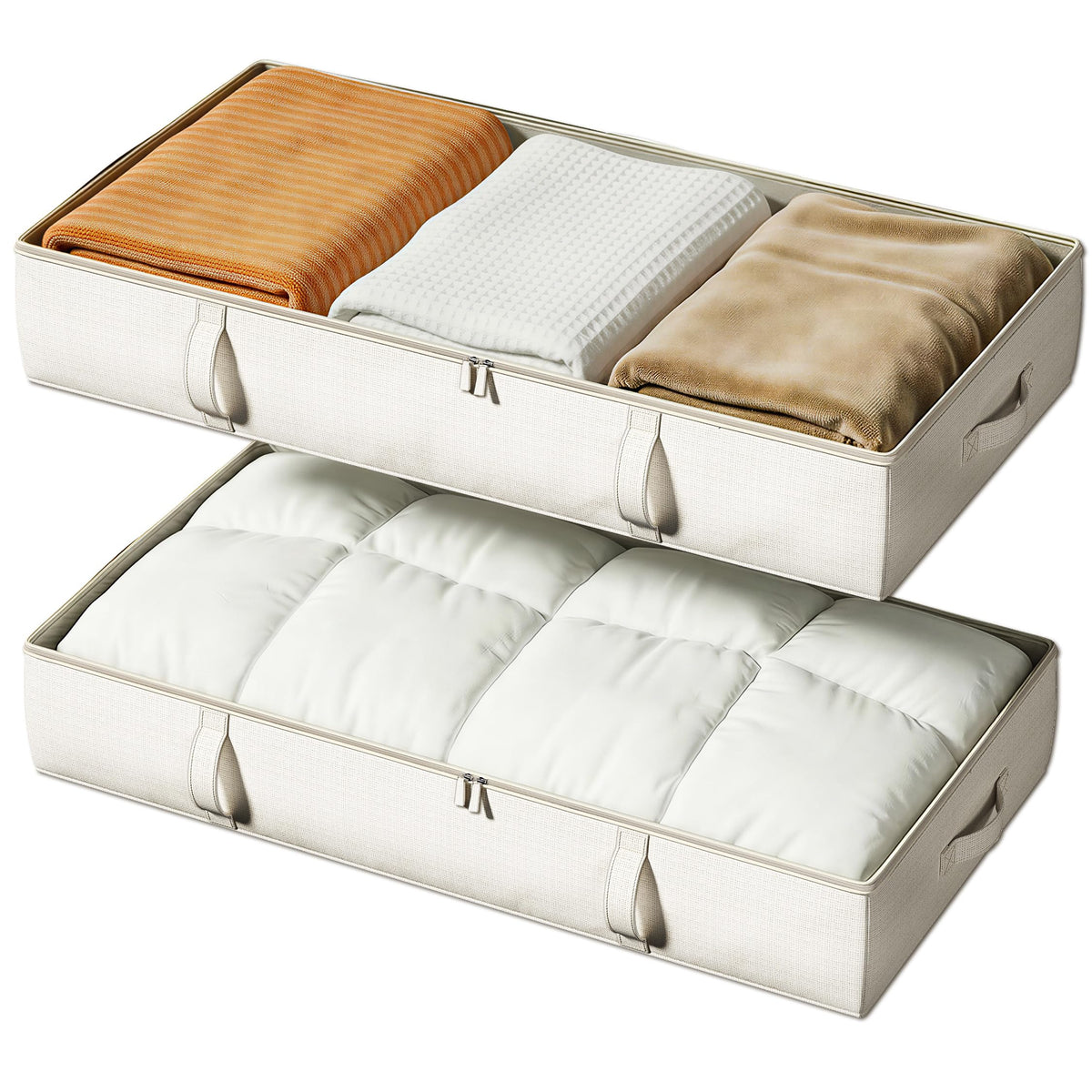 Side-Supported Under Bed Storage Containers, 6 Inches Tall - Image 1