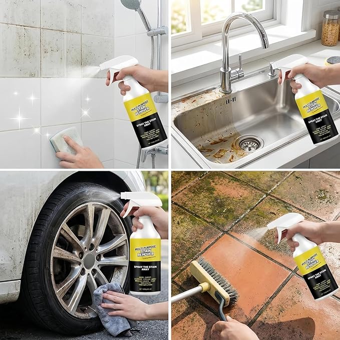 Multi-Purpose Stain Remover, A Powerful Cleaner，Kitchen Multi-purpose Foam Cleaner Spray, A powerful Cleaner for Kitchens, Floors, Cars, and Toile (1PCS*120ML)