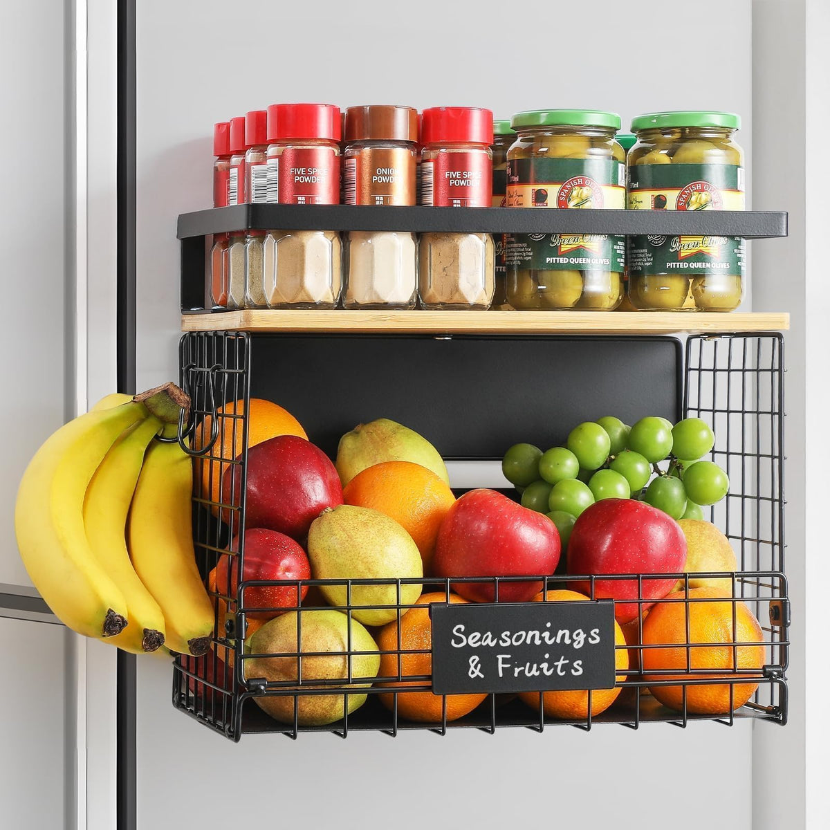 [WIDER SHELF] 1 SET Strong Magnetic Shelf Basket - Image 1