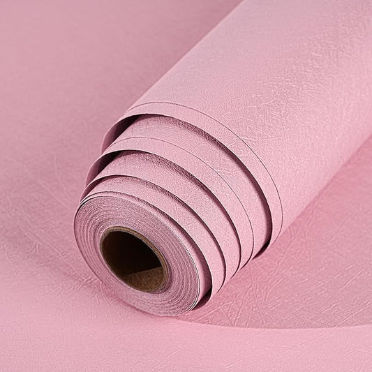 Peel and Stick Wallpaper Pink Silk Wall Paper - 15.7 x 98 Inch Self Adhesive Wallpaper Peel and Stick, Easy to Paste Wall Contact Paper for Stand Liner, Table and Door Makeover Decor