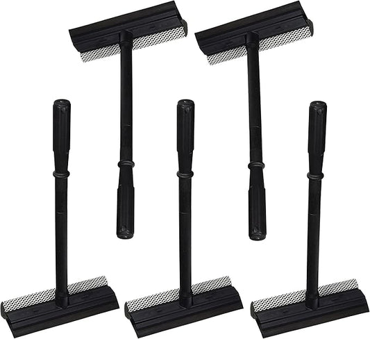 Black Duck Brand Set of 5 Window and Windshield Cleaning Sponge and Rubber Squeegees