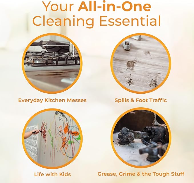 Hygea Natural Citrus Sparkle Chemical-Free Heavy Duty Degreaser & All Purpose Cleaner - Pure Citrus Extracts & Natural D-limonene - Removes Grease, Dirt & Grime (24oz Spray)