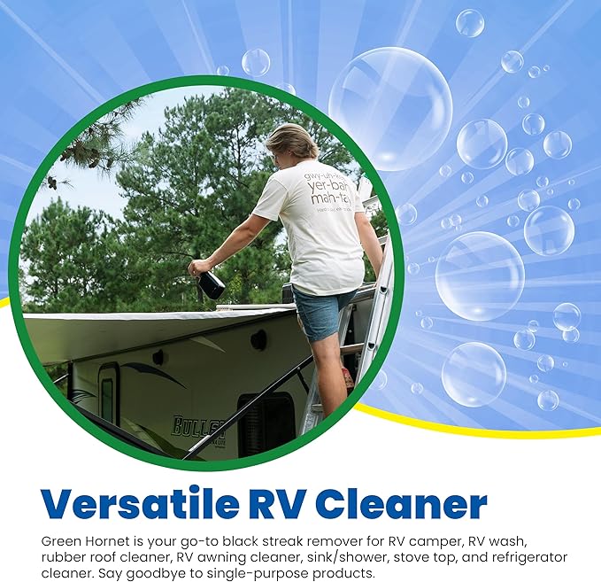 Walex Green Hornet Heavy Duty Degreaser Cleaner Multi-Purpose for Car, Home, RV Awning, Shower, Rubber Roof, Black Streak Remover, GH64OZ, 64 oz.
