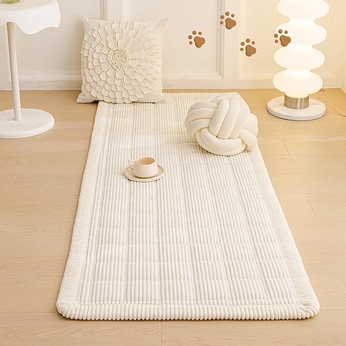 MEETSKY Couch Cover for 3 Cushion Couch Sofa, Sofa Covers for Dogs Washable, Non-Slip Sofa Protector Pet Friendly Dog Mats for Couches Soft Furniture Covers, 27.6" x 82.7", Cream