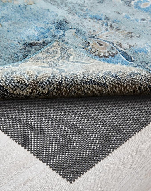 Veken Rug Gripper Pad for Hardwood Floors, Non Slip 2x4 Ft Rug Pads for Area Rugs, Thick Dark Grey Rug Grippers for Tile Floors, Under Carpet Anti Skid Mat, Keep Your Rugs Safe and in Place