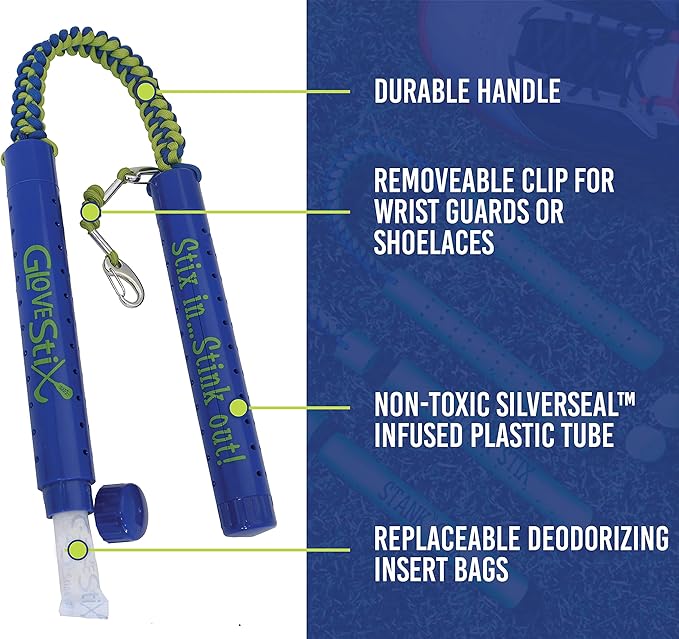 Refill Bags for GloveStix & StankStix Shoe Deodorizer, Odor Eliminator for Hockey & Lacrosse Gloves, Boxing & Soccer Gear, Gym Bags & Sports Equipment. As Seen on Shark Tank (2 Ct, Pk of 1)
