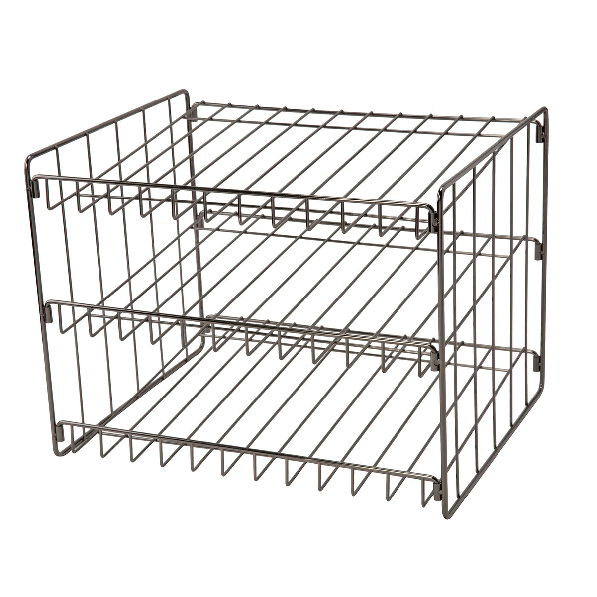 Kitchen Details 3 Tier Stackable Can Rack Organizer, Onyx - Image 1