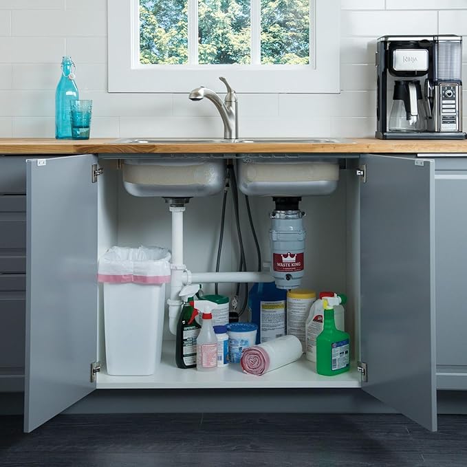 Waste King Garbage Disposal for Kitchen Sink with Power Cord, L-1001