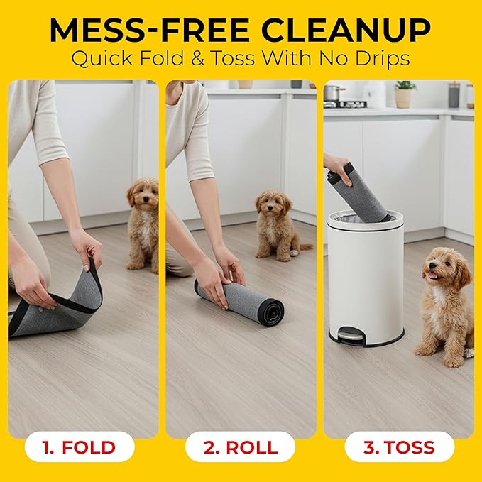 Glad for Pets Black Charcoal Puppy Pads, All-in-One | Puppy Potty Training Pads That Absorb & NEUTRALIZE Urine Instantly | New & Improved Quality Puppy Pee Pads, 14 Count