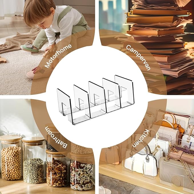 Transparent Acrylic Kids Shoe Rack, Small Shoe Rack,Baby Shoe Organizer, Kids Shoe Organizer with 4 Sections Stackable Shelves for Closet Storage, Space-Saving 4 Pack