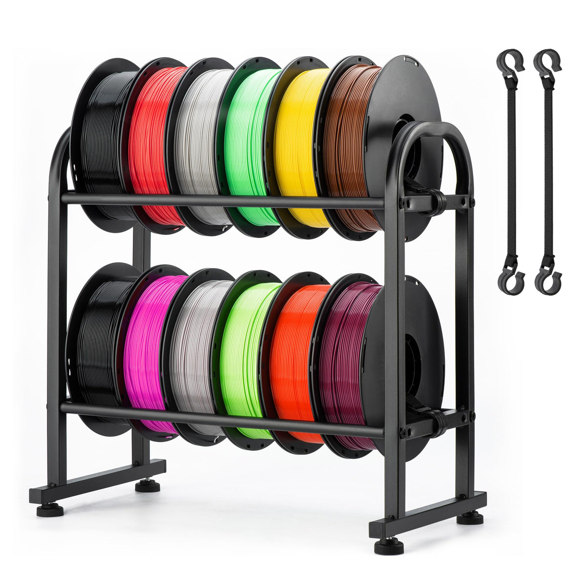 facka 3D Printer Filament Storage Rack,2-Tier Metal - Image 1