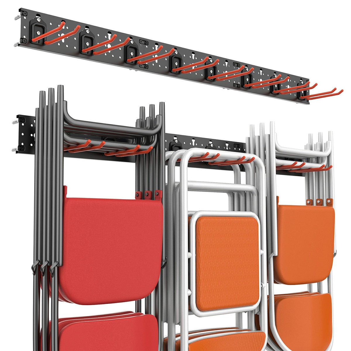 Wallmaster Wall Mount Garage Tool Storage Rack Folding - Image 1