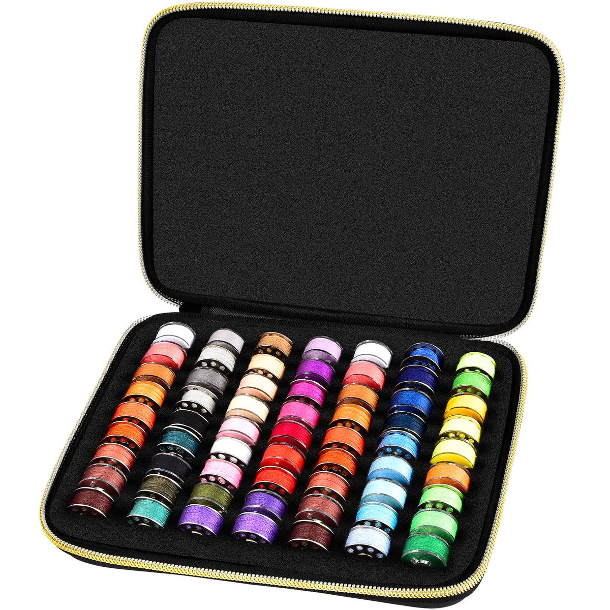 ALKOO Bobbin Holder Organizer Case, Holds 63 Bobbins - Image 1