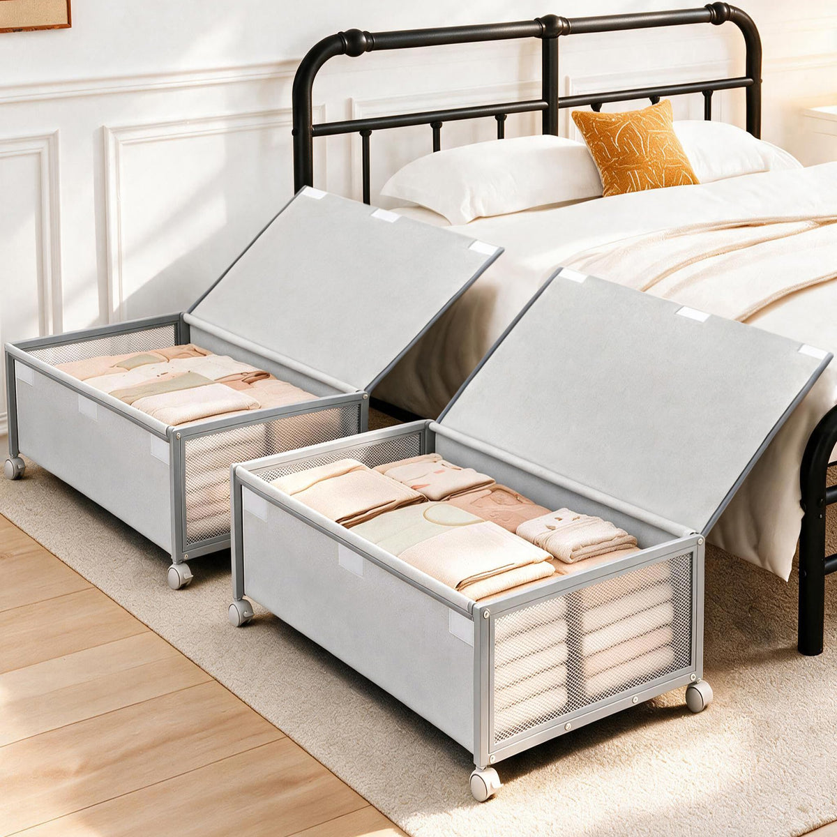 2Pack Under Bed Storage Containers,12 inch Height,31 inch Long - Image 1