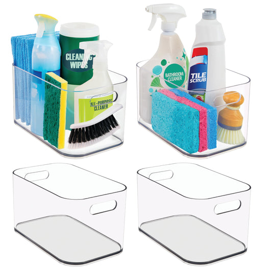 STORi Bliss 10" x 6" Open Clear Pantry Organizer Bin, Set of 4 - Image 1