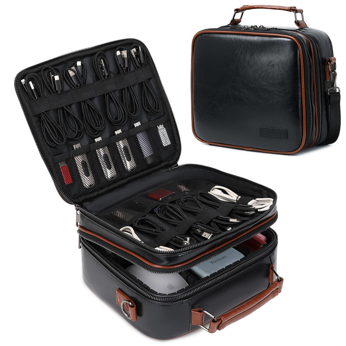 KYALOU Electronics Travel Organizer, Large Electronic Accessories - Image 1
