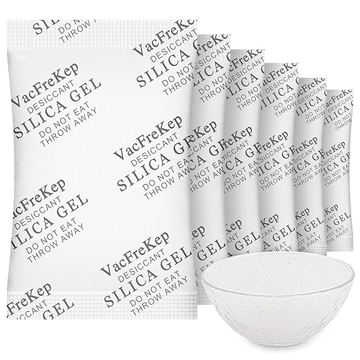 20 Gram(75Packs) Food Grade Dessicant Silica Gel Packs,Moisture Absorber Silica Gel Desiccant Packets for Moisture Storage