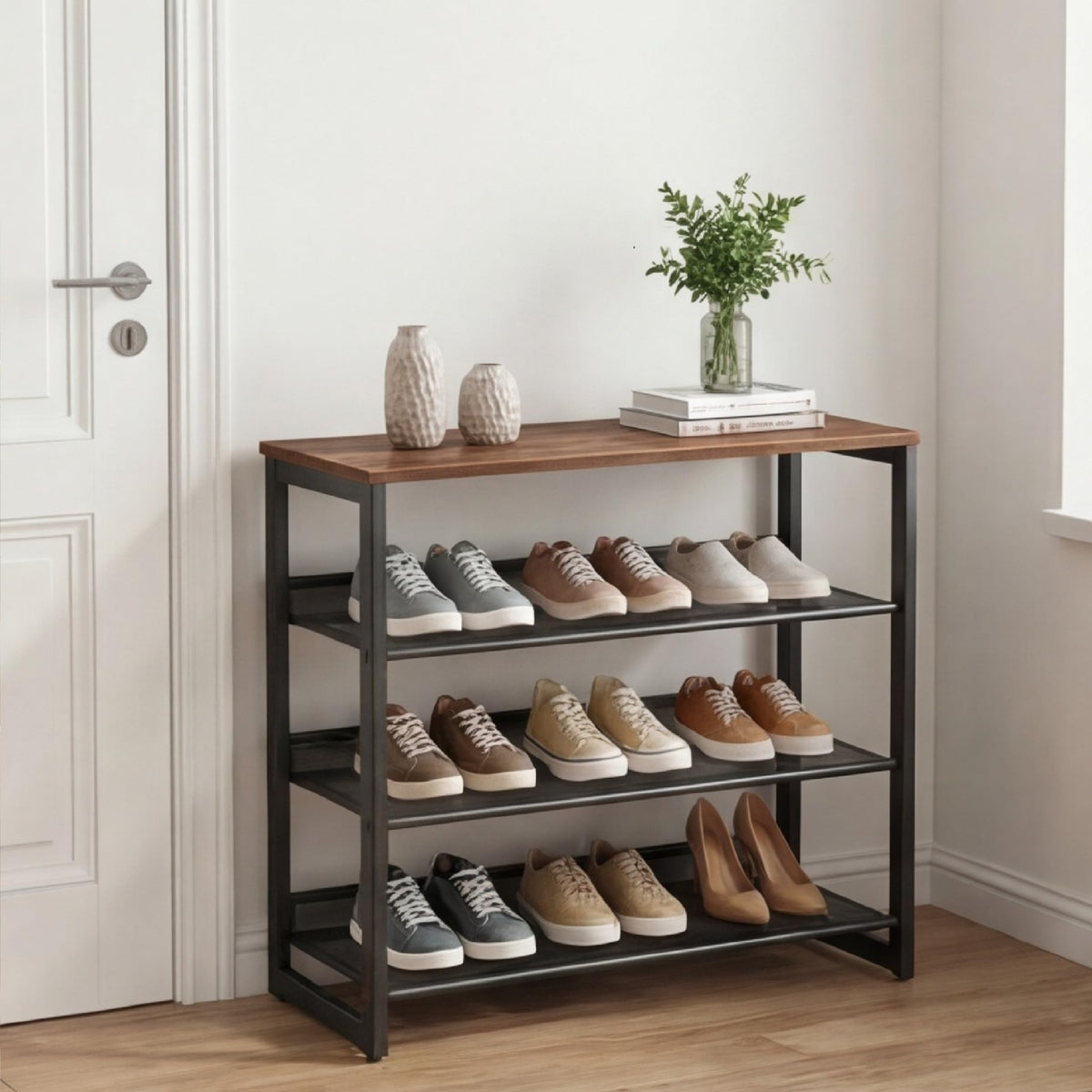 Garden 4 you Shoe Rack for Entryway 4 Tiers 11.8" D | All Products - Image 1