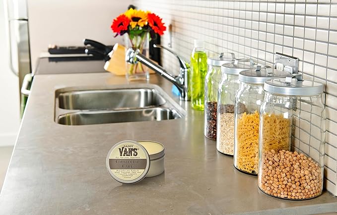 Daddy Van's® All Natural Beeswax Countertop Care for Soapstone, Slate, Concrete Composite and Butcher Block Counter Tops - Food Safe, Chemical-Free and Non-Toxic - 6 Oz. Tin