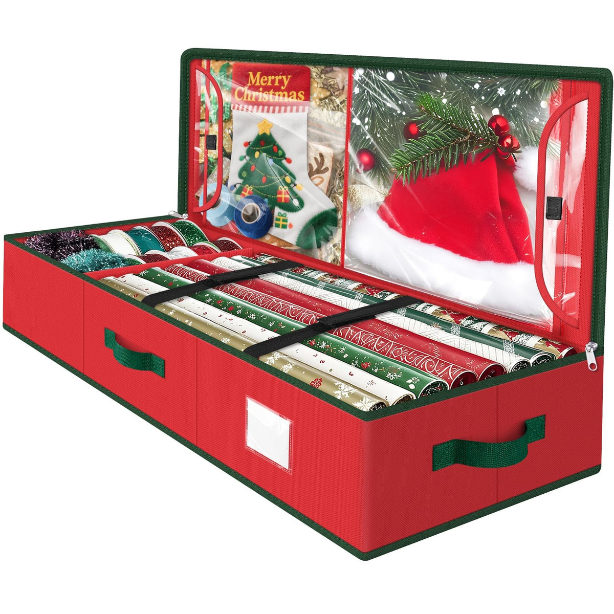 Wrapping Paper Organizer Storage, Christmas Wrapping Paper - Image 1