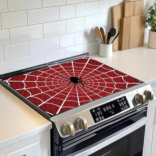 Decorative Electric Stove Top Covers, Heat Resistant Silicone Stove Cover Mat, Stove Top Protectors for Electric Flat Glass Stoves, Adds Extra Counter Space for Small Kitchens and Apartments