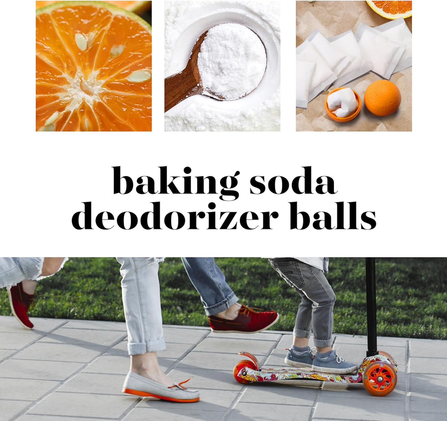 Baking Soda Deodorizer Balls 12-Pack – 6 Balls + 6 Refills for Shoes, Closets & Bathroom (Up to 240 Days) | Fixory911