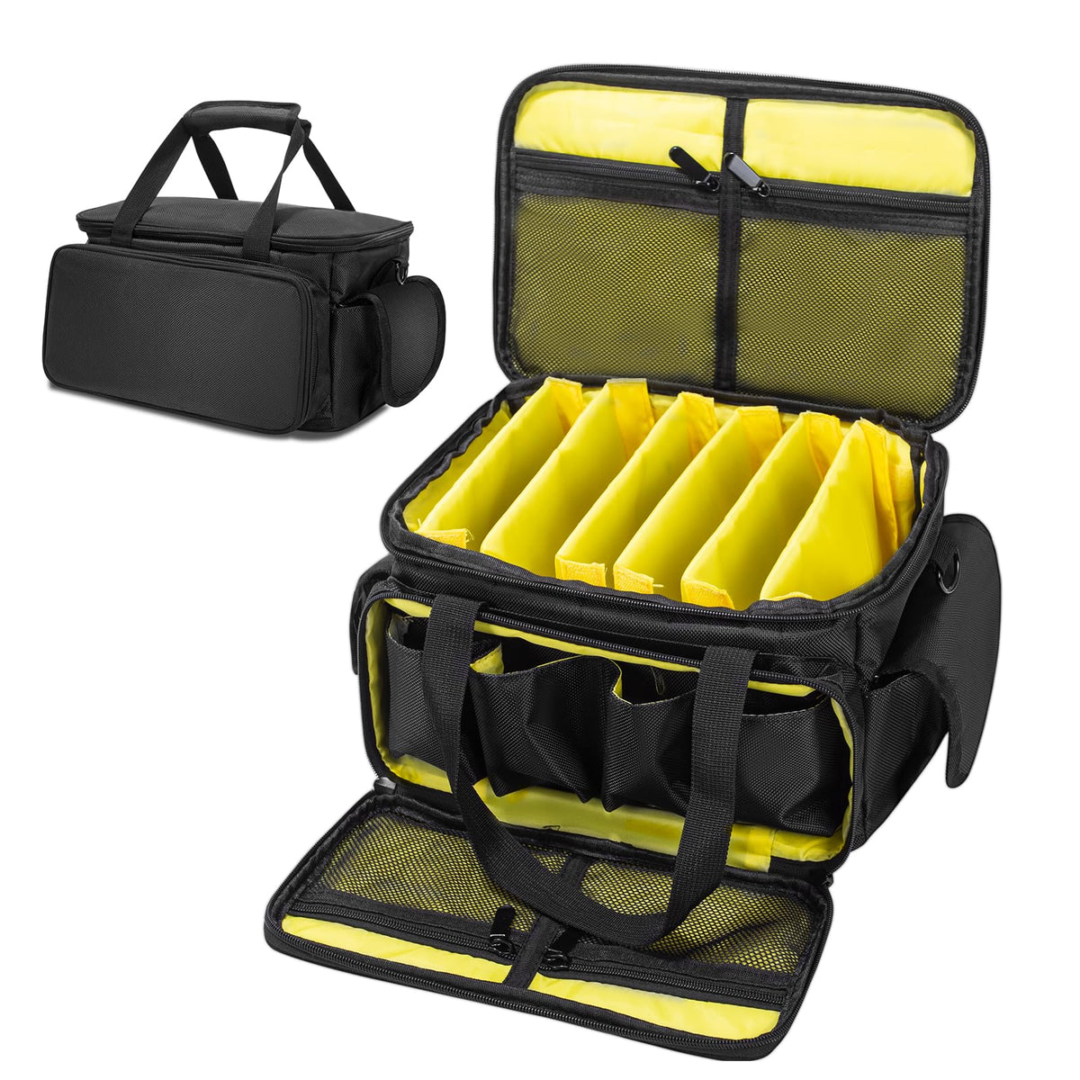 DJ Cable File Bag DJ Cable Organizer Bag Gig Bag with 6 - Image 1