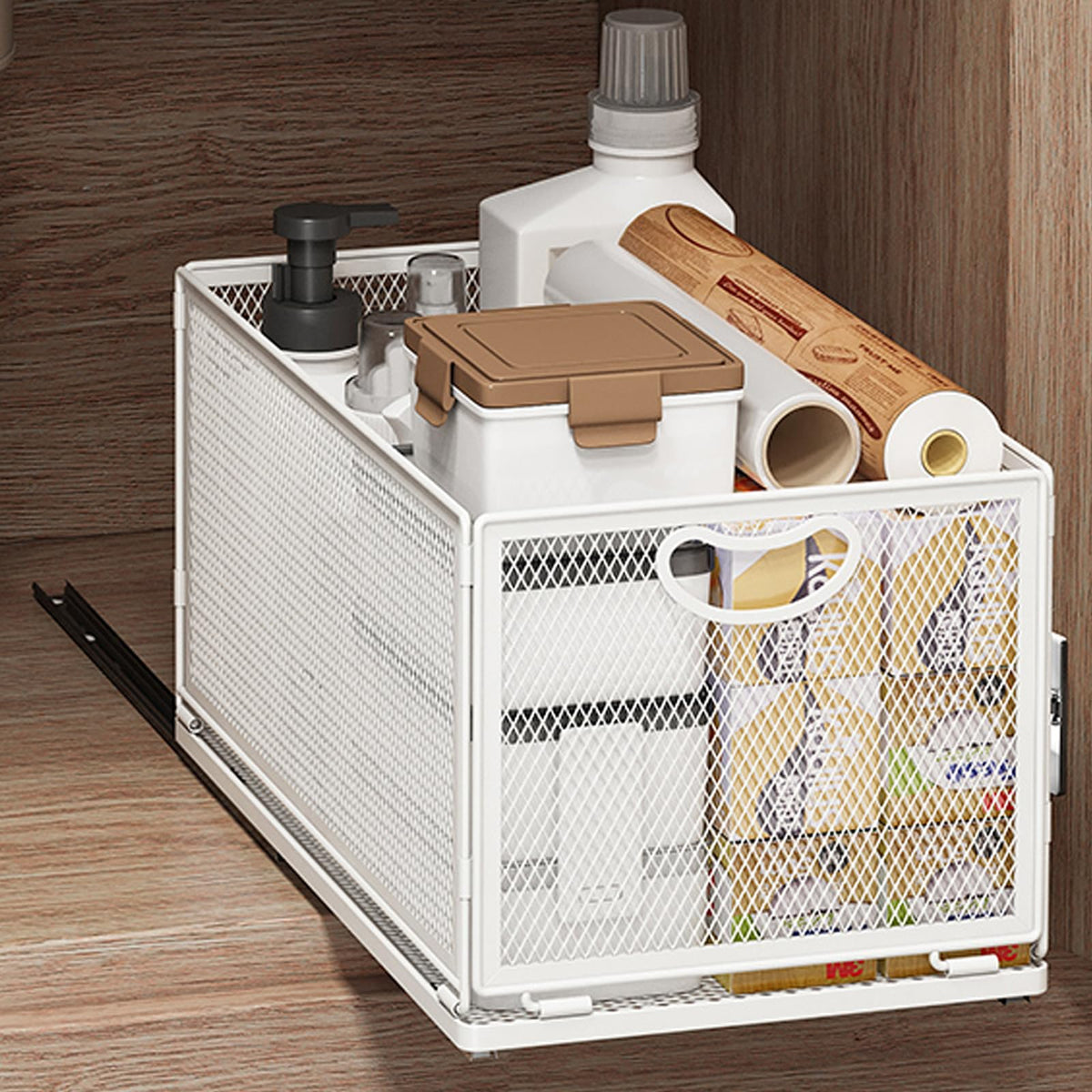Pull Out Cabinet Organizer, No Drill Adhesive Slidin | All Products - Image 1