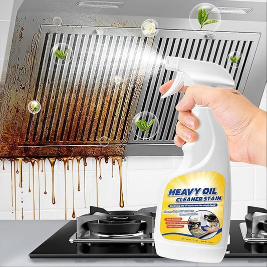 Heavy Oil Cleaner Stain Spray - Clean Up Kitchen Oil Stains with Powerful Degreaser Formula | Oil Stain Remover & Multi-Surface Degreaser Cleaner Heavy Duty for Ovens, Stovetops, Grills & Cookware