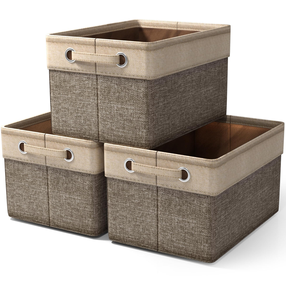 Sorbus Storage Baskets for Shelves, Foldable Organizer (3 Pack - Image 1