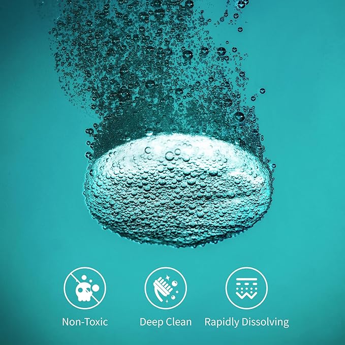 Gevi Ice Maker Cleaning Tablet 4 Uses, Individual Packed for Each Tablet, Organic Citric Acid Cleaner for Universal Ice Machines (4 Uses)