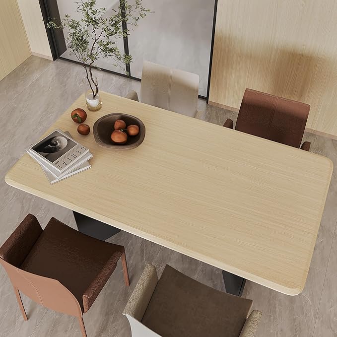 BOMENG White Oak Wood Contact Paper Peel and Stick Light Oak Wallpaper Countertops for Kitchen Beige Wood Wallpaper 16"x354" Faux Wood Grain Wall Paper for Cabinets Drawes Liner Walls Desk