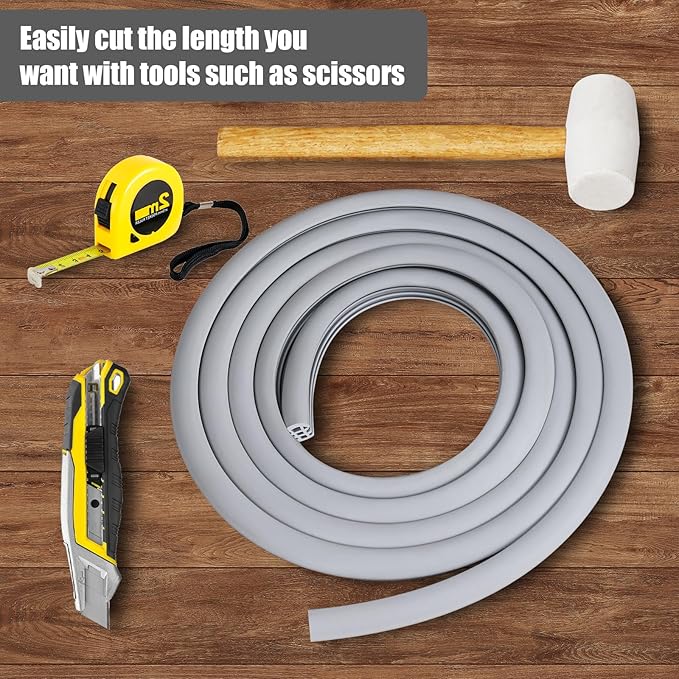 Flexible EPDM Rubber Strip (100 ft Long and 1/2 inch Wide) for Concrete Crack Repair and Replacement - Weather and Aging Resistant Expansion Joint Filler for Driveways and Sidewalks