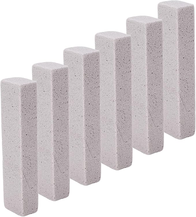 Hyuduo 6PCS Pool Pumice Stones, PVC Material Blocks for Hard Water Calcium Deposits, with Long Lasting Performance, for Toilet Sink Bathtub Tile Grill Pool (Small)