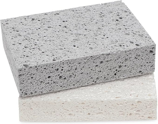 Extra Large Dish Sponges Kitchen for Cleaning, Natural Cellulose Sponges Reusable and Biodegradable, Non Scratch Sponge for Dishes Household Use (2-Pack)
