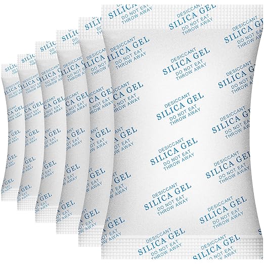 SurpOxyLoc 20 Gram(50Packs) Food Grade Silica Gel Packs Dessicant Packets for Moisture Control,Cobalt Chloride Free Moisture Absorbers for Food Storage