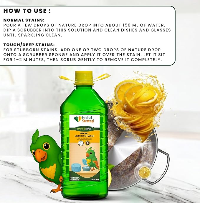 STRATEGI Herbal Liquid Dish Wash Refill (2 L)