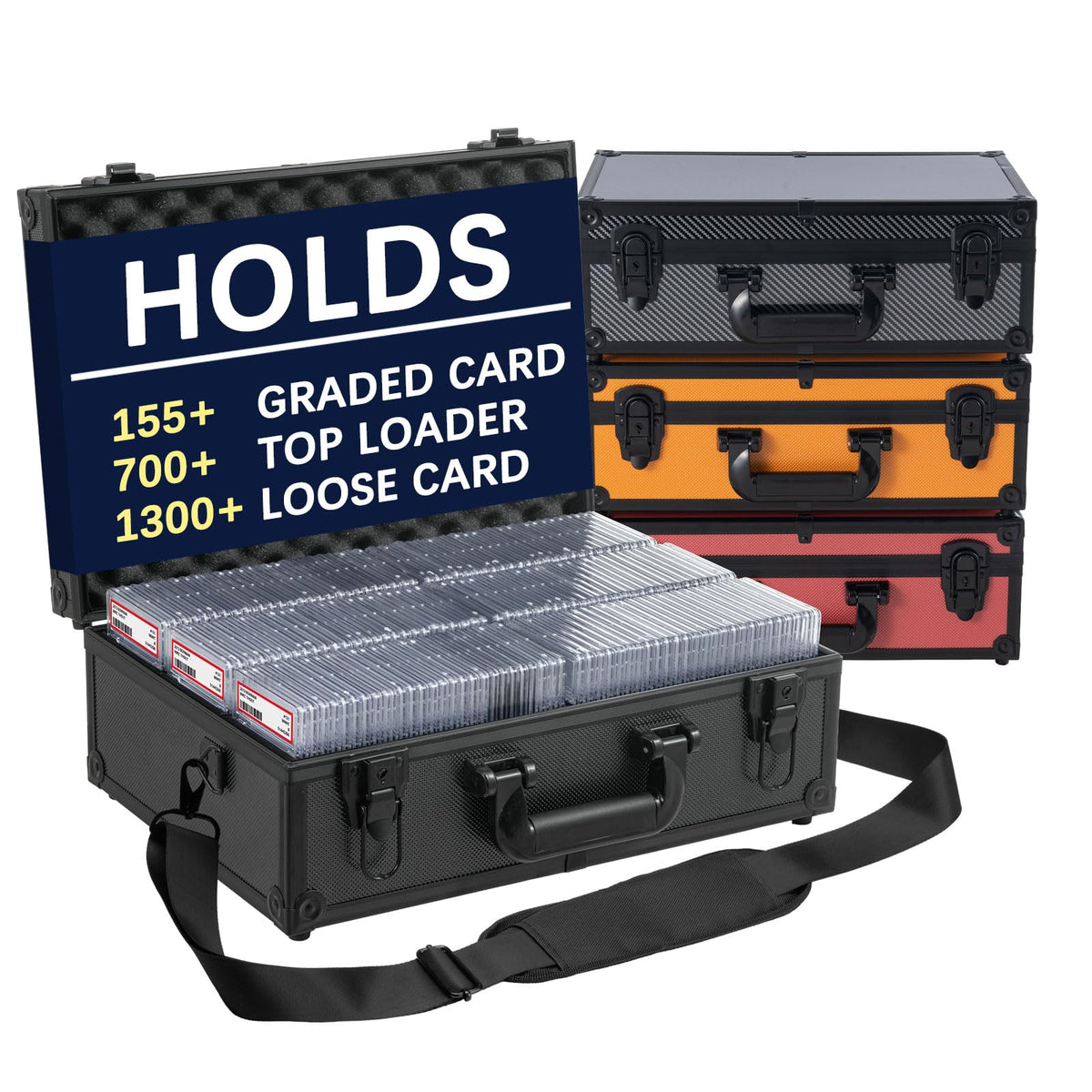 Graded Card Storage Box – Holds 155+ Graded Cards or 700+ - Image 1