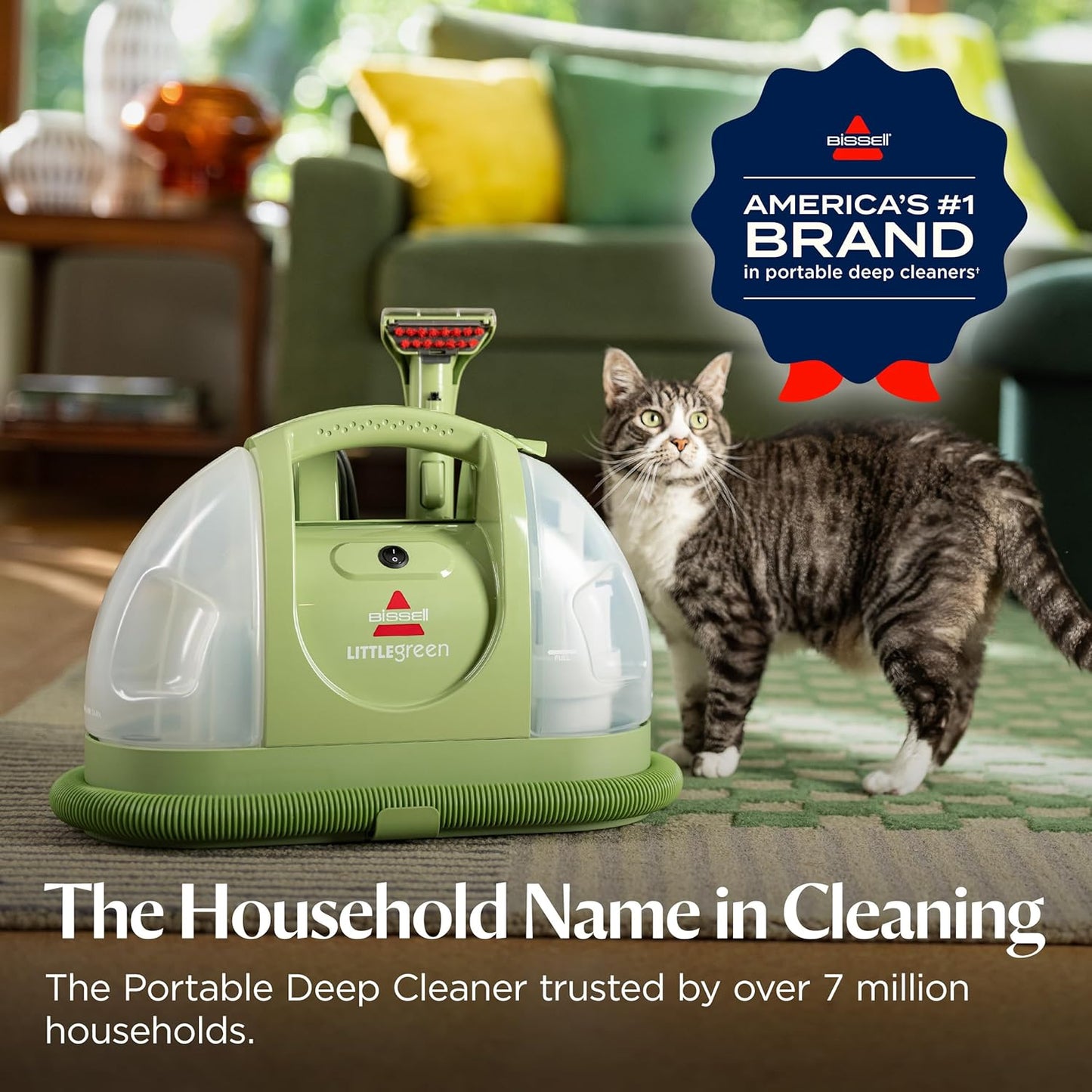 BISSELL Little Green Mini Deep Clean Bundle – Portable Carpet Cleaner + Cleaning Formula (60 oz) | Fixory911