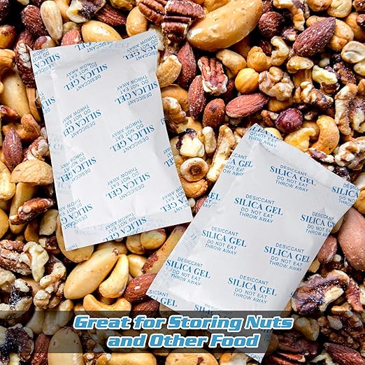 SurpOxyLoc 5 Gram(200Packs) Food Grade Silica Gel Packs Dessicant Packets for Moisture Control,Cobalt Chloride Free Moisture Absorbers for Food Storage