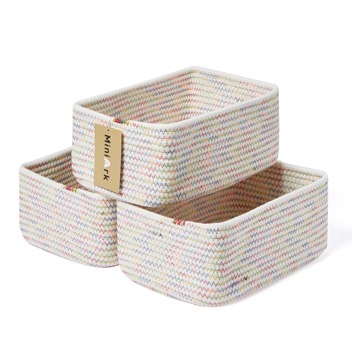 MiniArk Small Storage Baskets for Organizing | Closet Organizer - Image 1